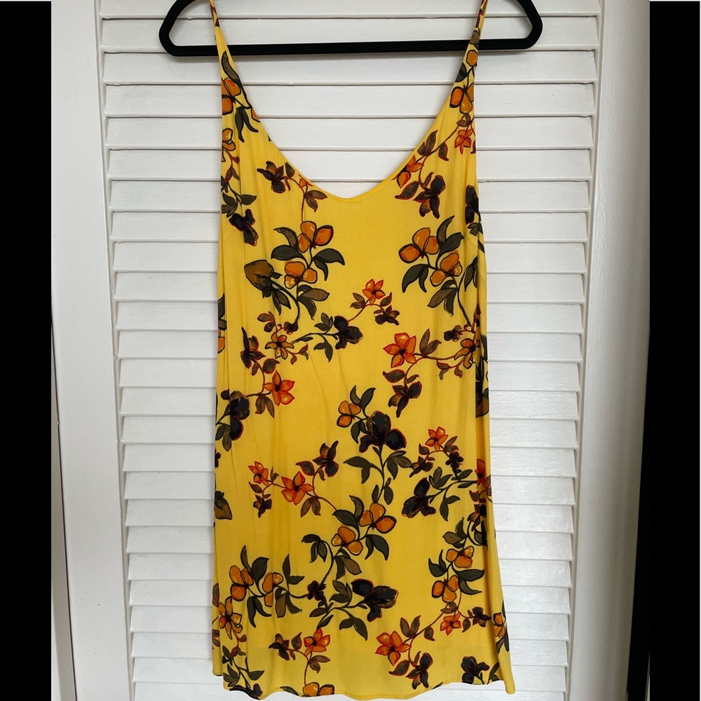 Marigold floral low back sundress